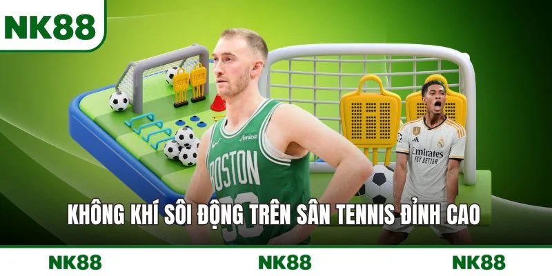 Không khí sôi động trên sân tennis đỉnh cao 