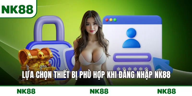 Lựa chọn thiết bị phù hợp khi đăng nhập NK88