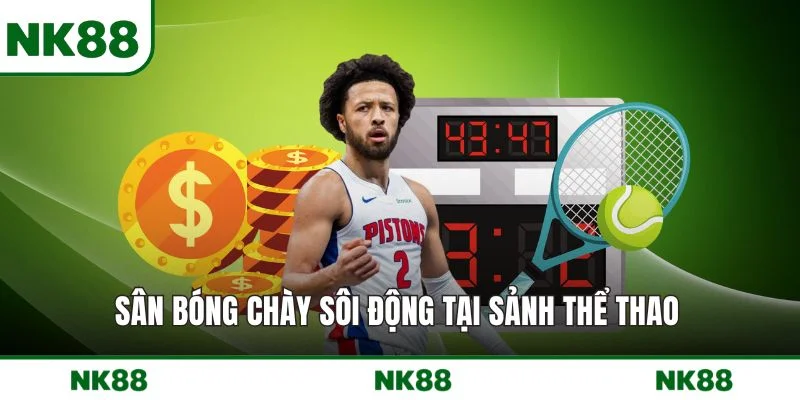 Sân bóng chày sôi động tại sảnh thể thao 